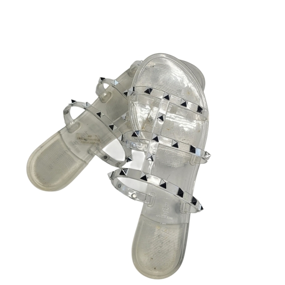 Gianni Bini Clear Jelly Sandals Flip Flops Size 8 - Picture 3 of 5